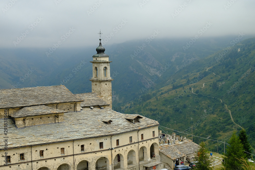 sanctuary of castelmagno in Cuneo, in the Piedmontese mountains