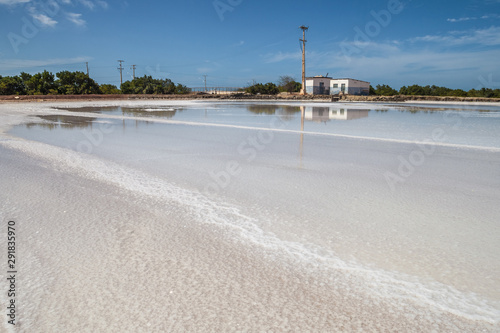 Macau Saline on the coast of Rio Grande do Norte-Brazil, producers of sea salt.