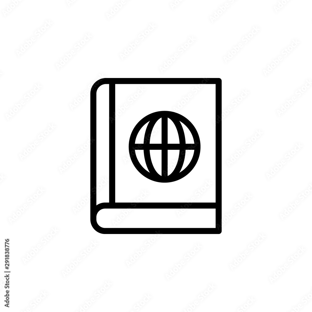 Guide book, travel icon. Element of travel icon. Thin line icon Guide book, travel icon. Element of travel icon. Thin line icon