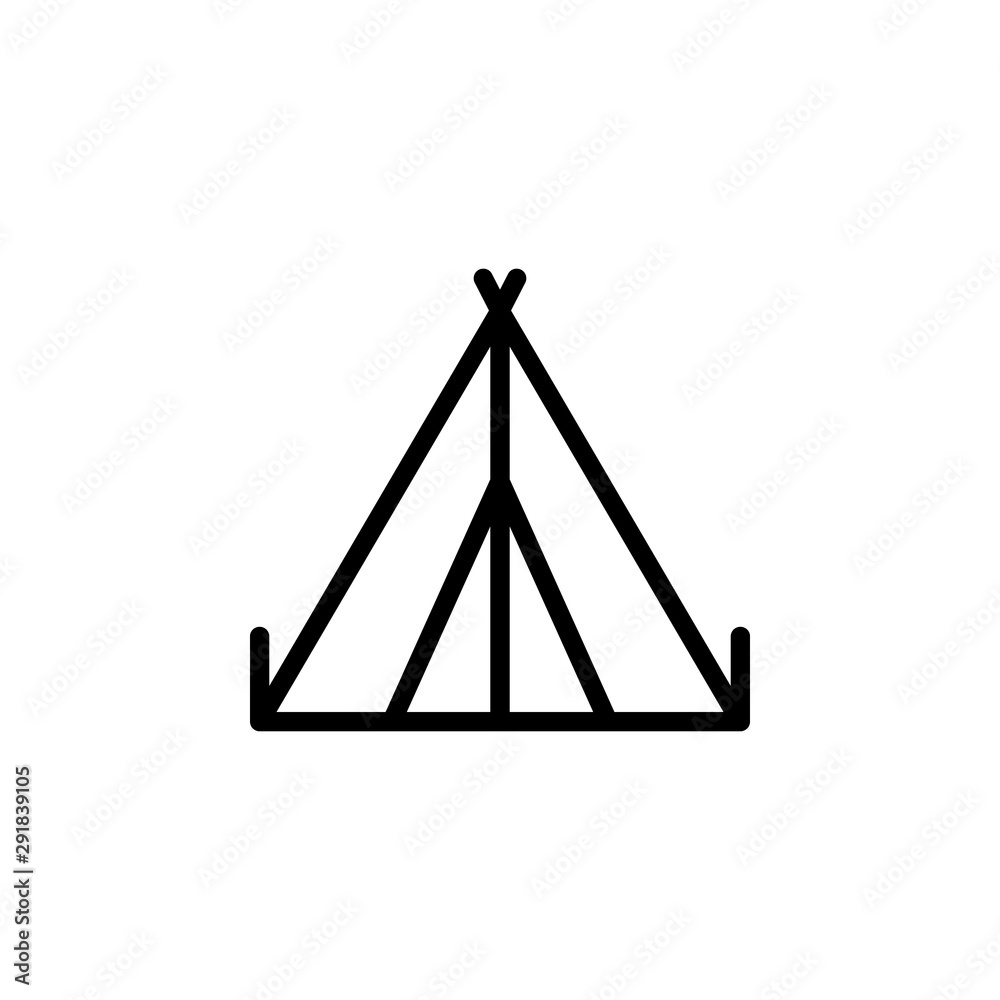 Camping, tent, travel icon. Element of travel icon. Thin line icon Camping, tent, travel icon. Element of travel icon. Thin line icon