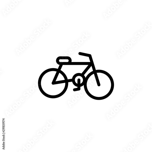 Fototapeta Naklejka Na Ścianę i Meble -  Bicycle, transport icon. Element of travel icon. Thin line icon