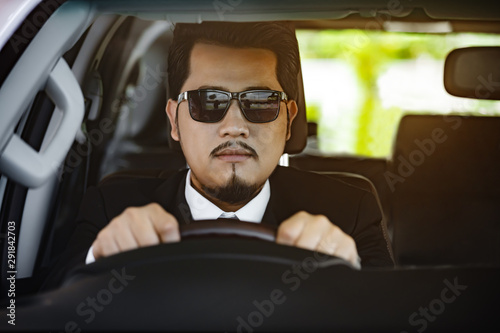business man driving a car © geargodz