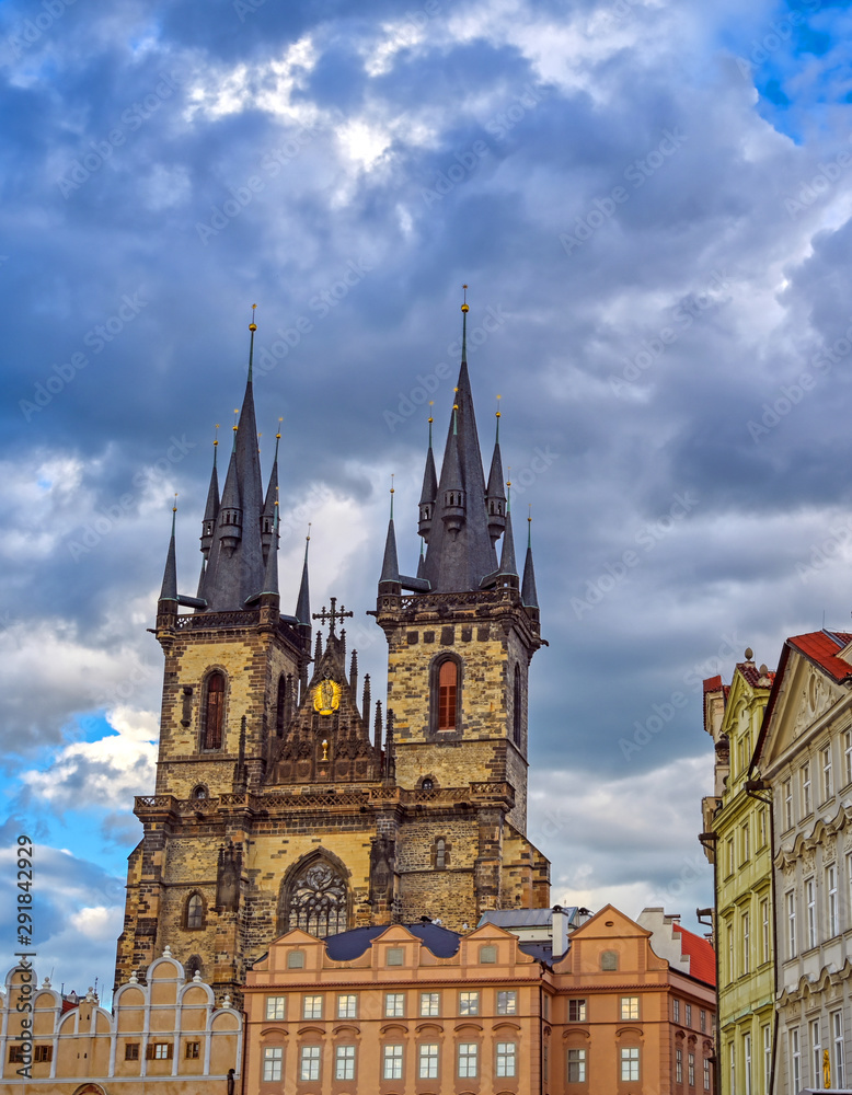 The Church of Our Lady before Tyn, is a gothic church located in the Old Town Square of Prague, Czech Republic.