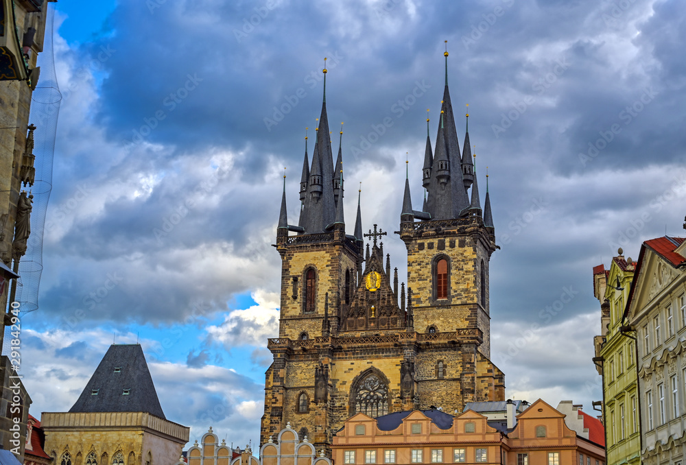The Church of Our Lady before Tyn, is a gothic church located in the Old Town Square of Prague, Czech Republic.