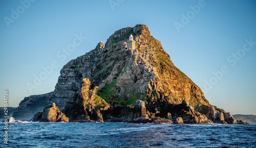 Cape Point and Cape of good hope. South Africa. View from the ocean.