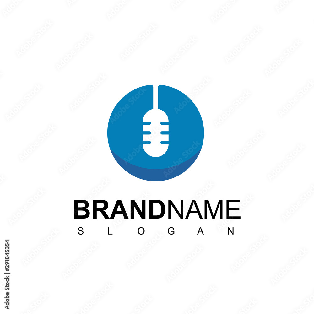 Podcast Business Logo Design Template Podcast Business Logo Design Template