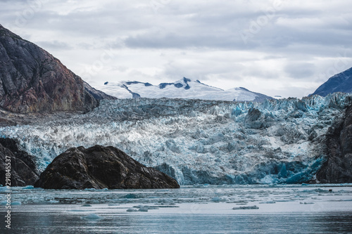 clear blue glaciers