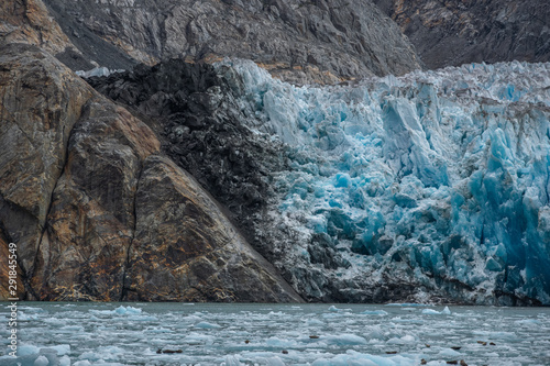 clear blue glaciers