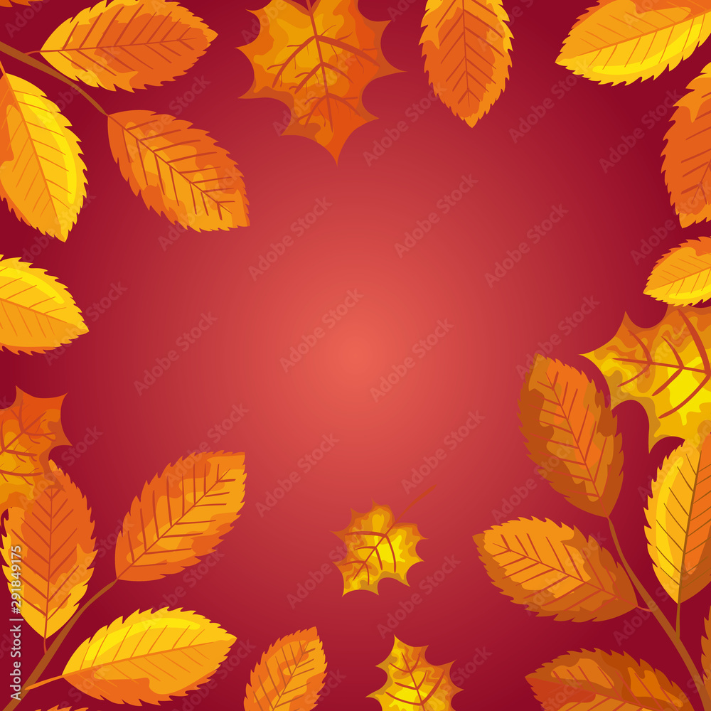 background of leafs decorative autumn