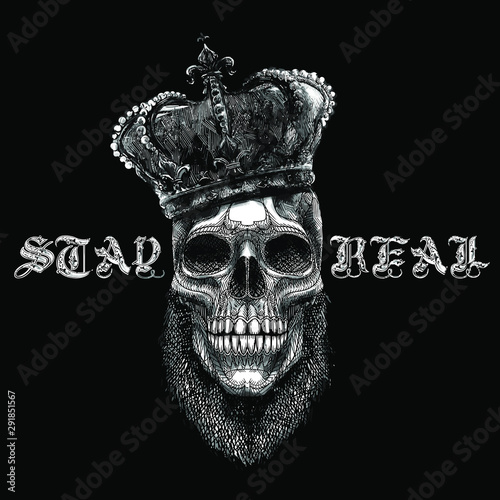 skull king illustration graphic design