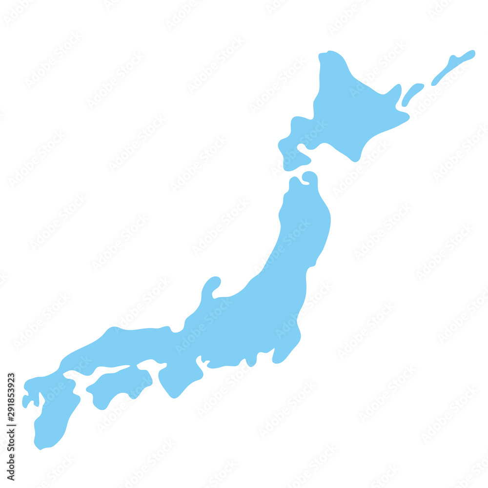 日本地図 高画質ベクター Vector De Stock Adobe Stock