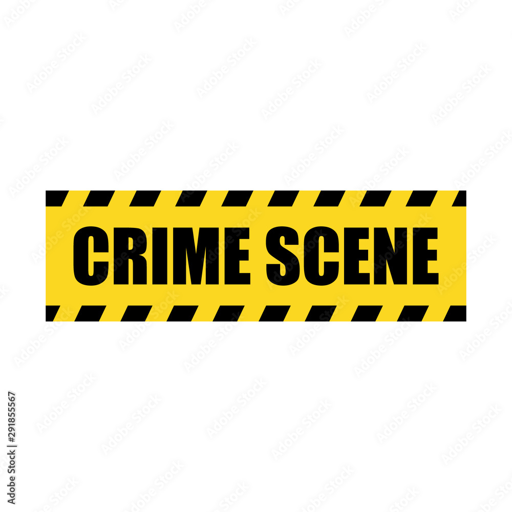 Vector Crime Scene Yellow Police Line Tape Vector Crime Scene Yellow Police Line Tape