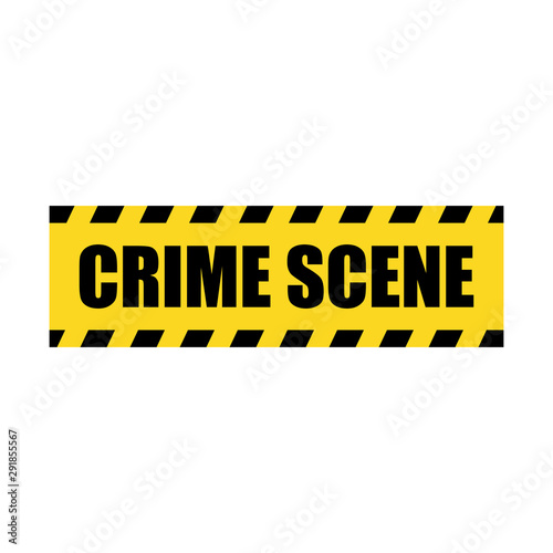 Vector Crime Scene Yellow Police Line Tape