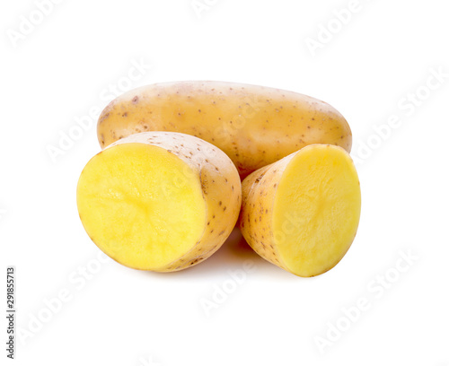 Potatoes isolated on white background