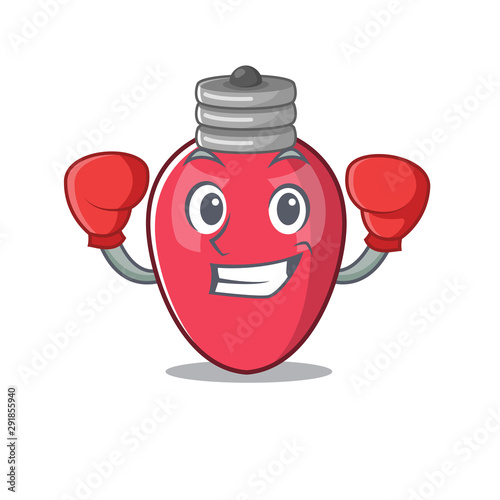 Boxing christmas lights isolated in the cartoon