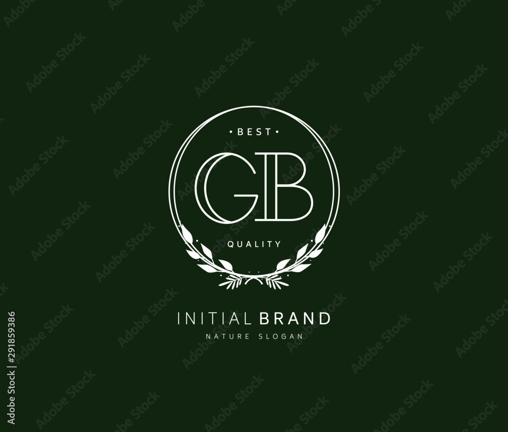 G B GB Beauty vector initial logo, handwriting logo of initial signature, wedding, fashion, jewerly, boutique, floral and botanical with creative template for any company or business. G B GB Beauty vector initial logo, handwriting logo of initial signature, wedding, fashion, jewerly, boutique, floral and botanical with creative template for any company or business.