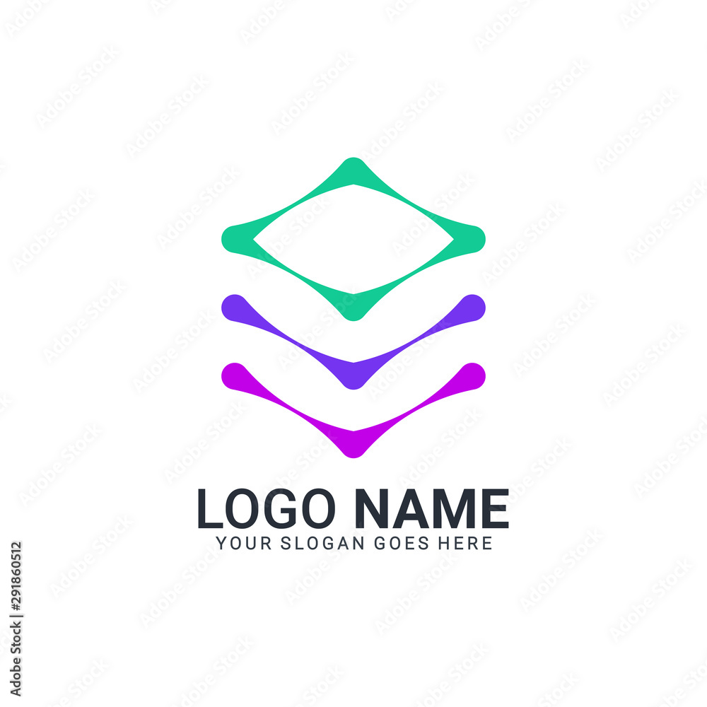 Abstract digital technology symbol logo design. Editable logo design Abstract digital technology symbol logo design. Editable logo design
