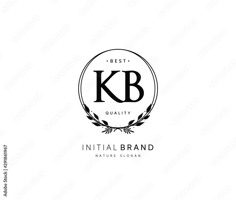 K B KB Beauty vector initial logo, handwriting logo of initial signature, wedding, fashion, jewerly, boutique, floral and botanical with creative template for any company or business. K B KB Beauty vector initial logo, handwriting logo of initial signature, wedding, fashion, jewerly, boutique, floral and botanical with creative template for any company or business.