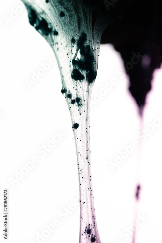 Abstract textures with slimes on white background