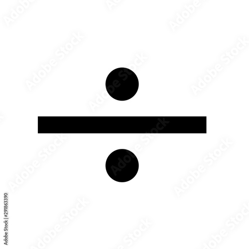 Divide Icon Vector. Flat Division Icon – Vector