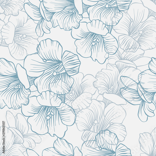 Seamless colorful stylized pattern with flowers.The design is perfectly suitable for clothes design, children s decoration, wallpaper and backgrounds.