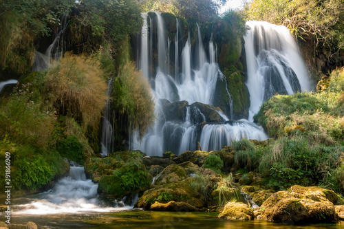 Fototapeta Naklejka Na Ścianę i Meble -   Kravica waterfalls  . Bosnia and Herzegovina