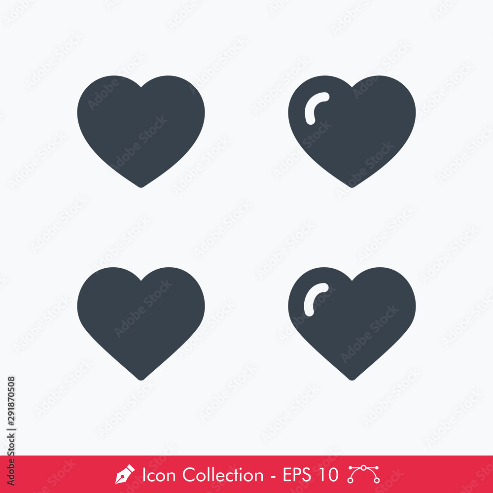 Set of Love Icon / Vector