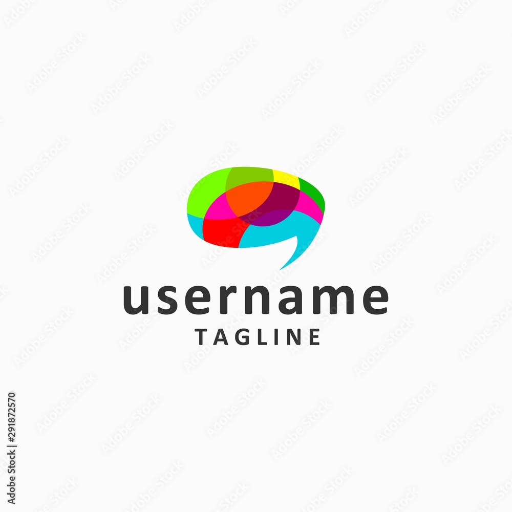 social or chat logo design inspiration . social logo template . colorful bubble logo design inspiration social or chat logo design inspiration . social logo template . colorful bubble logo design inspiration