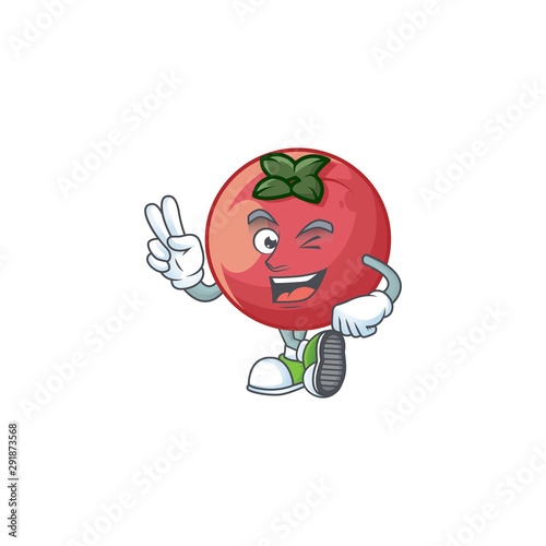 Two finger rare velvet apple with character mascot