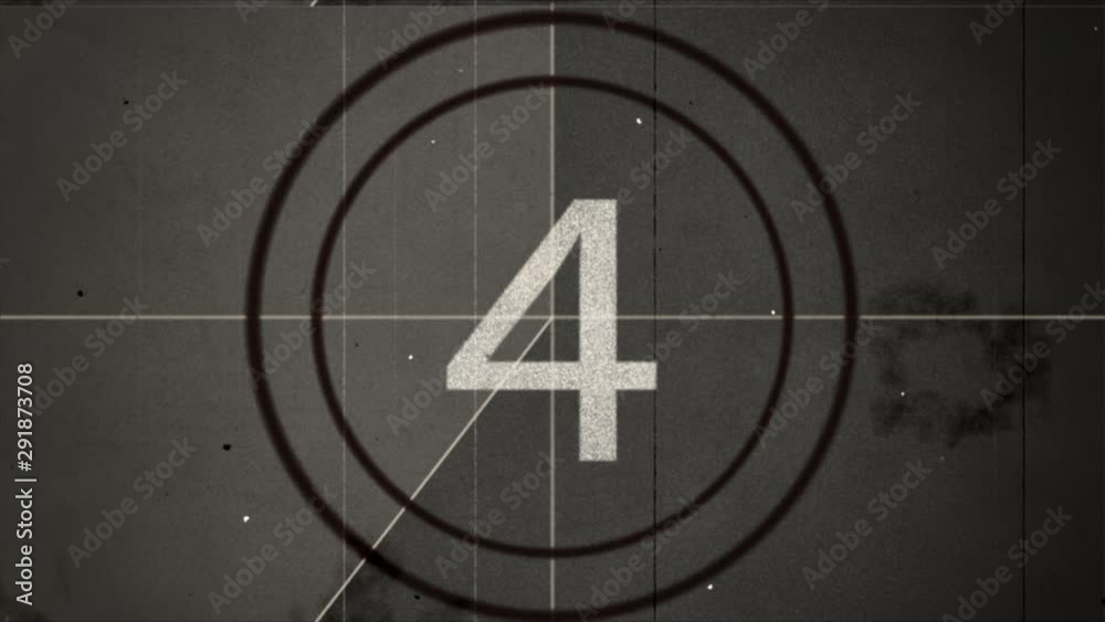 Countdown Video Retro Vintage Style