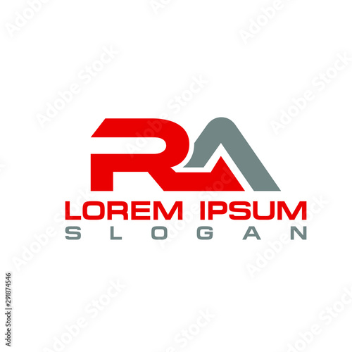 Initial letter RA Business Logo design and corporate identity design  
