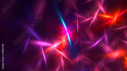 3D rendering abstract fractal technology wallpaper 