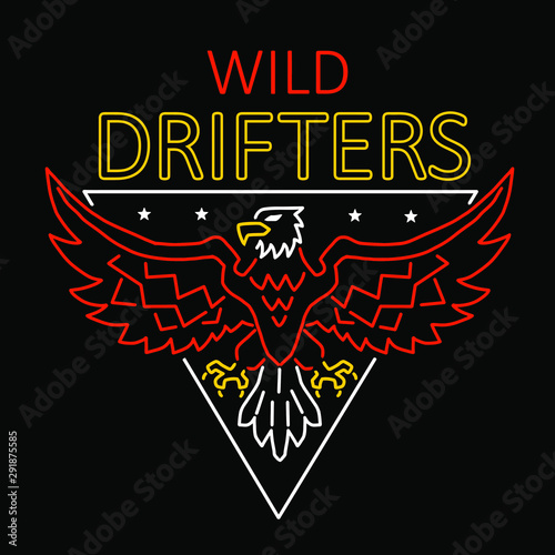 neon sign illustration fashion graphic design