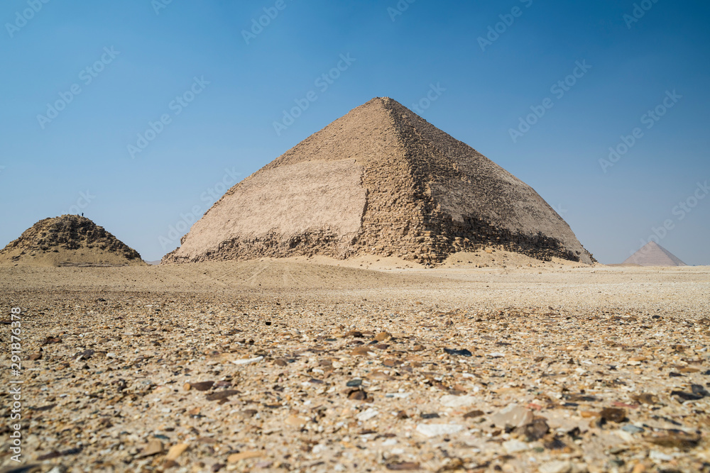 Layered pyramid at Dahshur necropolis near Cairo, Egypt