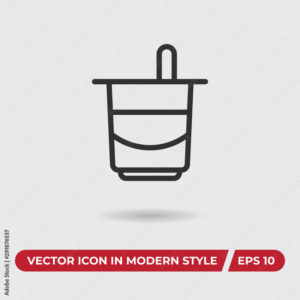 Yogurt vector icon in modern style for web site and mobile app Yogurt vector icon in modern style for web site and mobile app