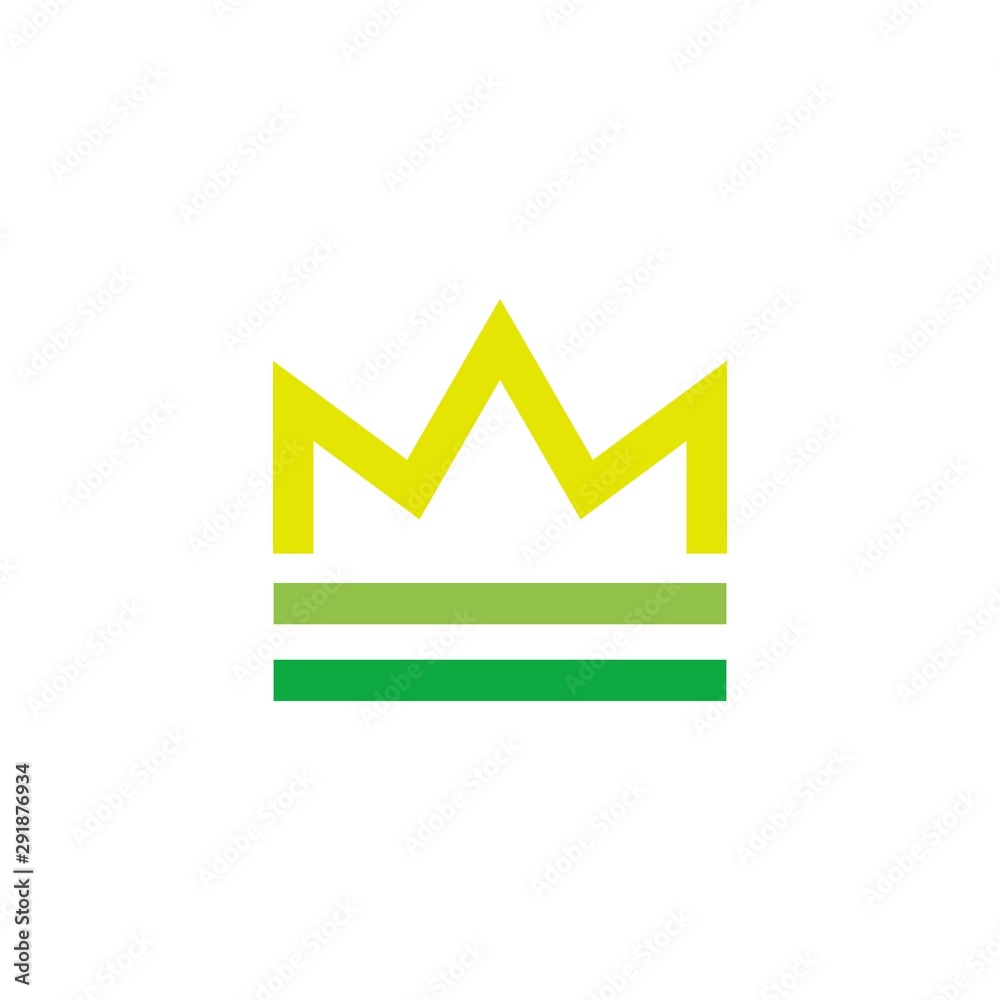 green, crown logo template, design concept idea, vector green, crown logo template, design concept idea, vector