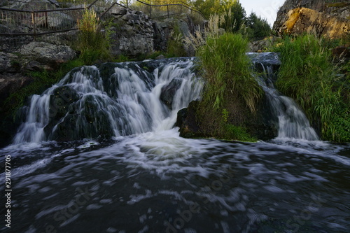 Water flowing in waterfall