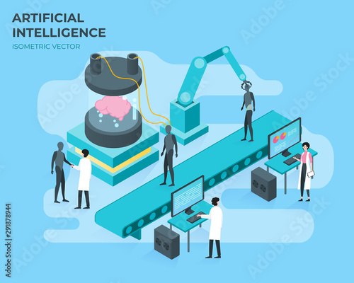 Artificial intelligence. Future technology and engineering concept