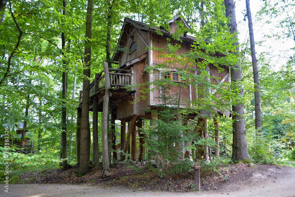 Treehouse./ Treehouse./ Treehouse. in the South of Germany, Tripsdrill Treehouse./ Treehouse./ Treehouse. in the South of Germany, Tripsdrill