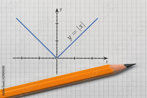 Obraz na plátně Absolute value function