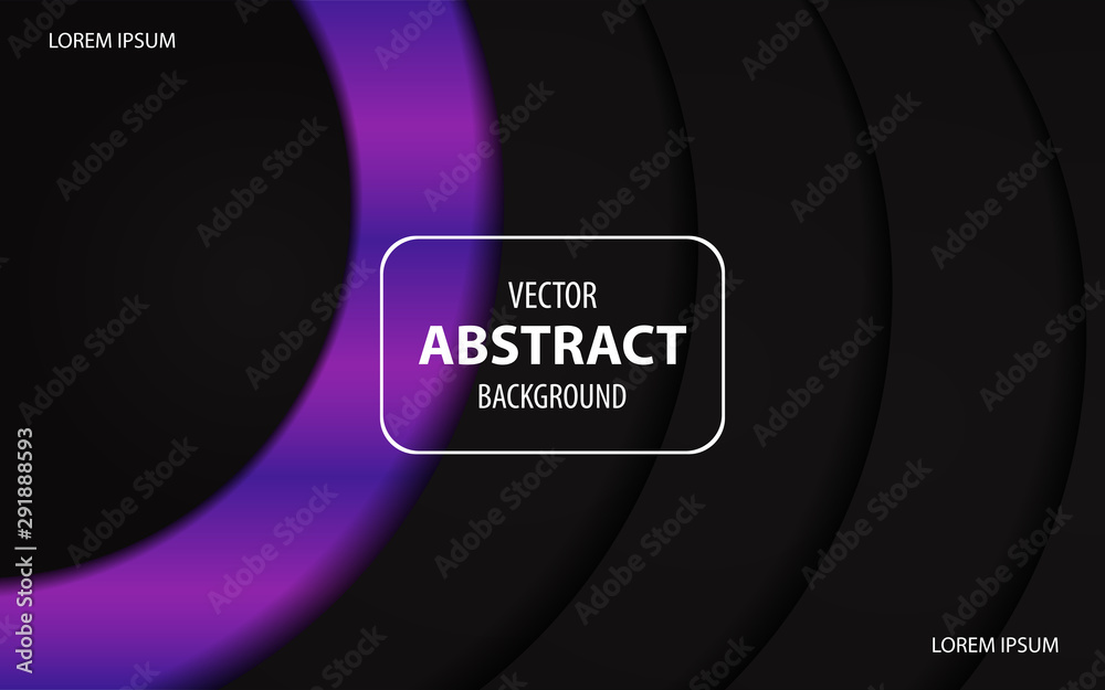Abstract 3d blue purple and black frame layout design tech innovation concept geometric background. Can use for wallpaper, poster, brochure, cover, banner, advertising, corporate.