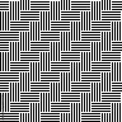 parquet seamless vector black and white pattern
