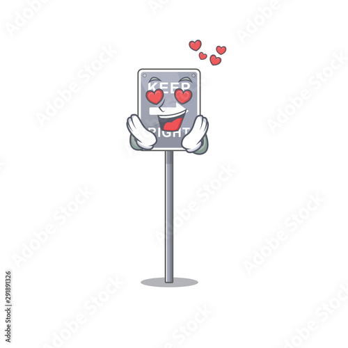 In love toy keep right shaped on cartoon