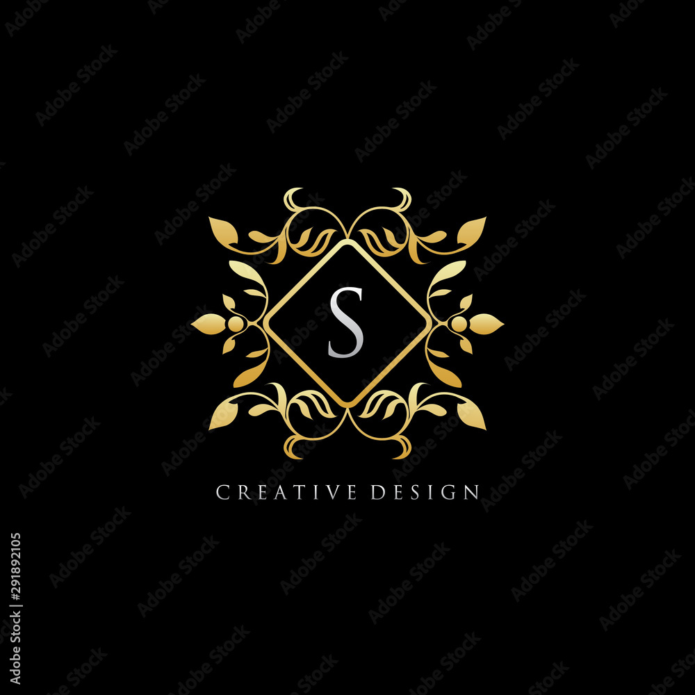 Letter S Luxury Boutique Gold Logo