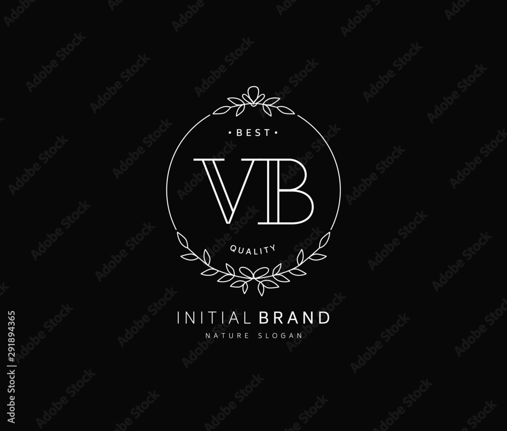 V B VB Beauty vector initial logo, handwriting logo of initial signature, wedding, fashion, jewerly, boutique, floral and botanical with creative template for any company or business. V B VB Beauty vector initial logo, handwriting logo of initial signature, wedding, fashion, jewerly, boutique, floral and botanical with creative template for any company or business.