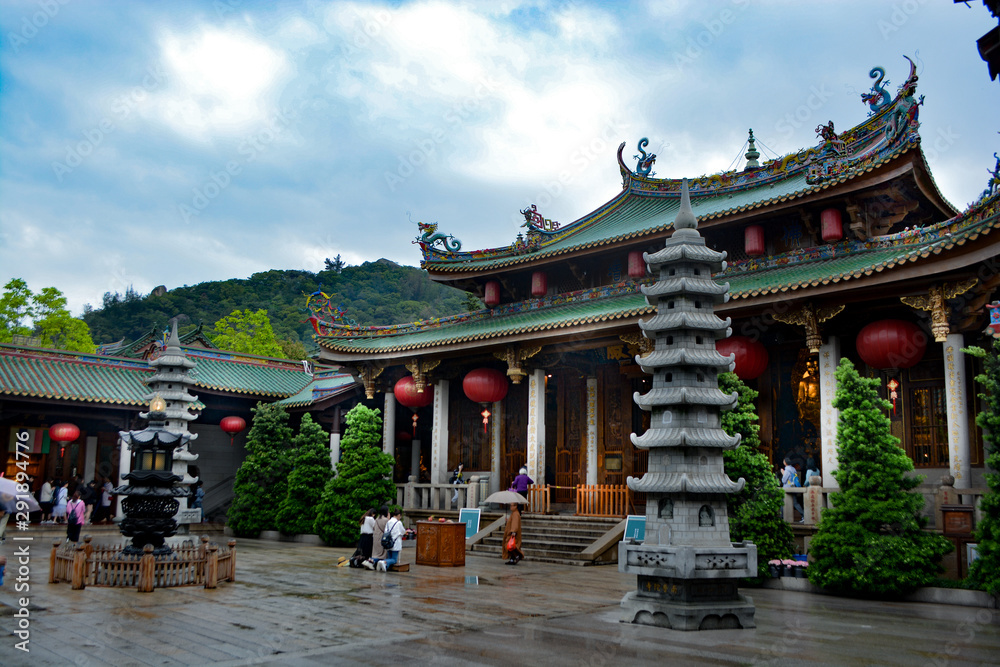 visiting Xiamen, Fujian region, China, sunlight rock temple visiting Xiamen, Fujian region, China, sunlight rock temple