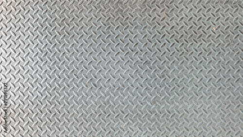silver steel diamond plate pattern background texture.