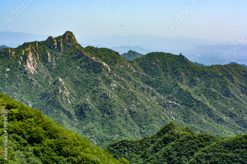 Mountains seen from the Great Wall in China