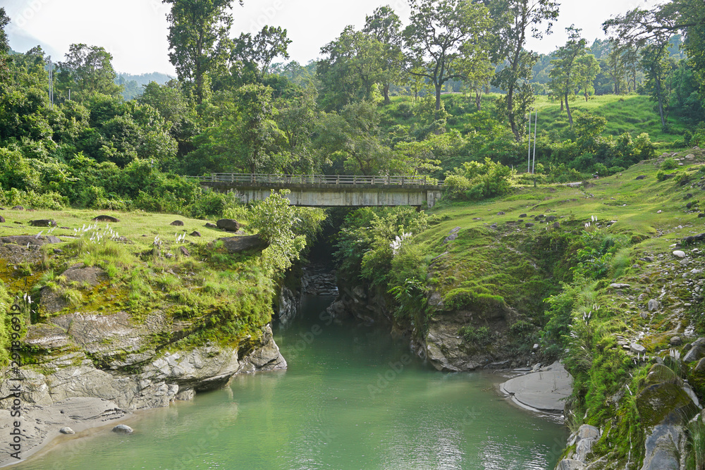 Bridge over a mountian stream