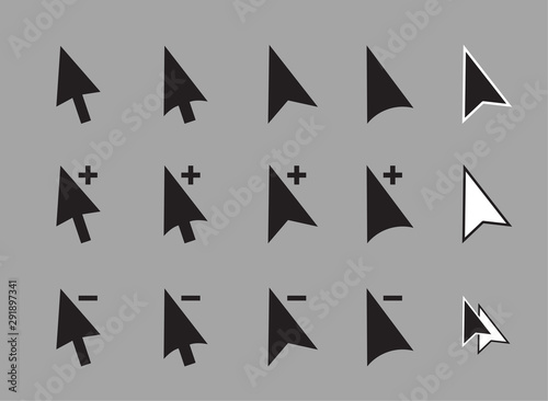 Free Download Vector computer arrow cursors icon set - GFXLoad